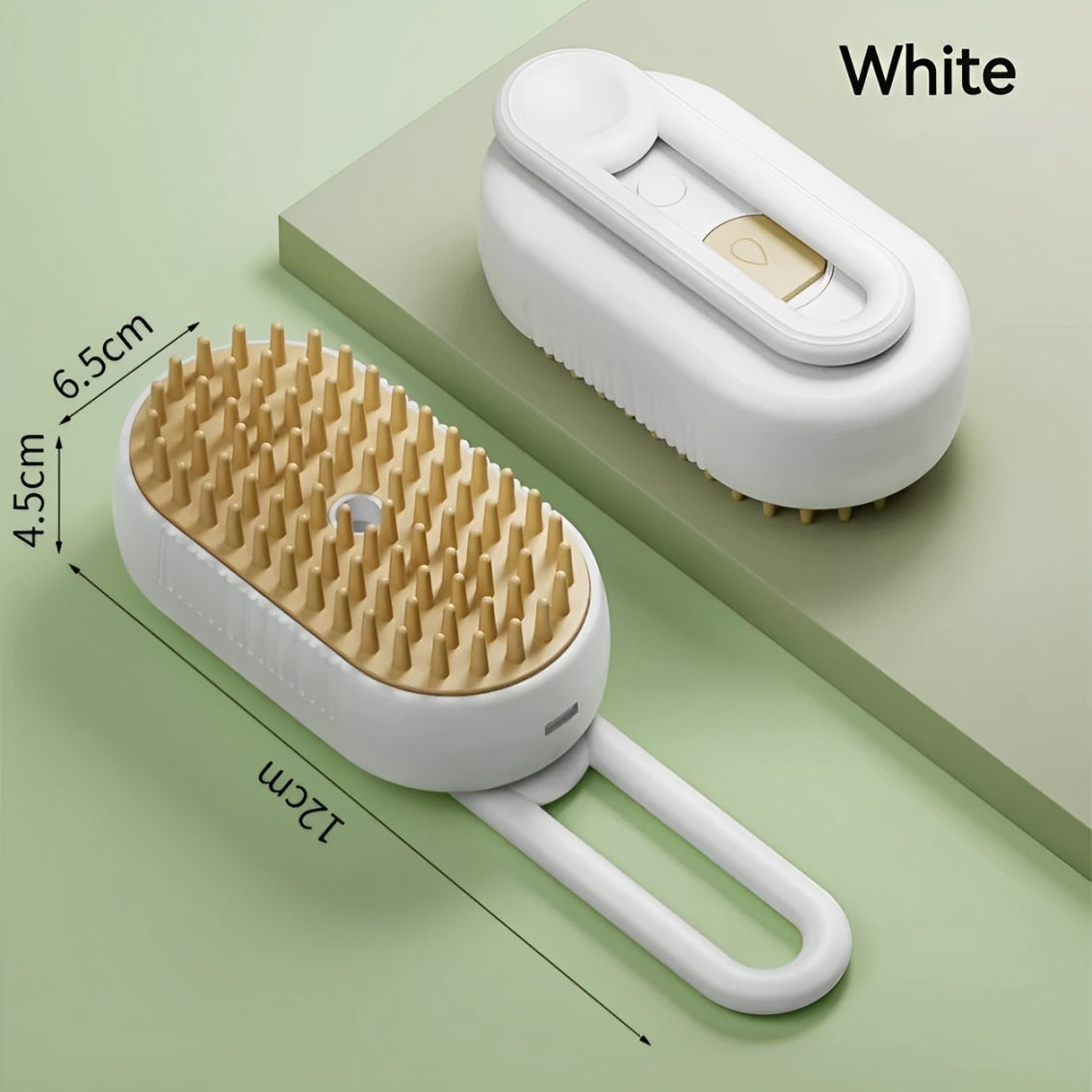 3-in-1 Cat Hair Brush Electric Steam Spray Brush Massage Hair Removal