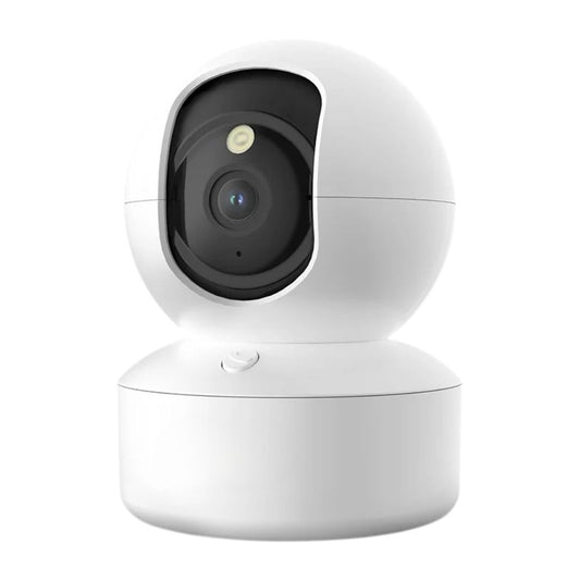 White security pet camera on a white background