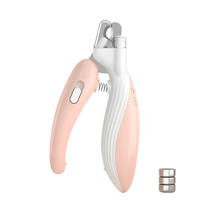Cat nail trimmer in pink color.