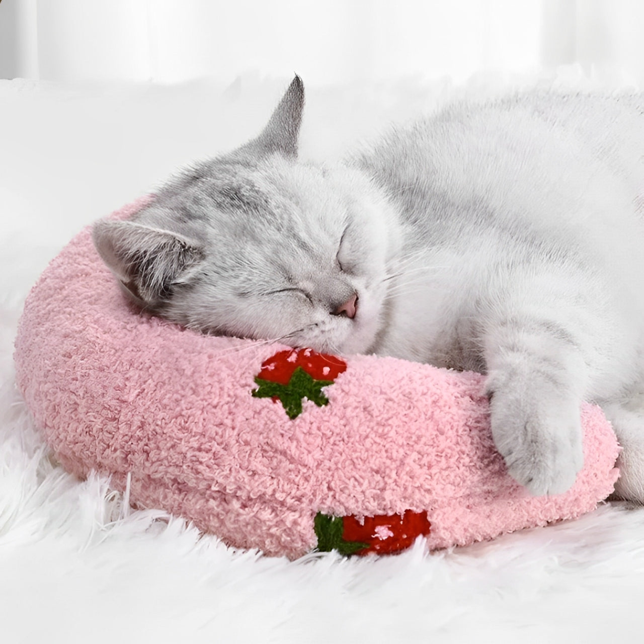 Comfortable Cat Hugging Pillow Neck Protector U-Shaped