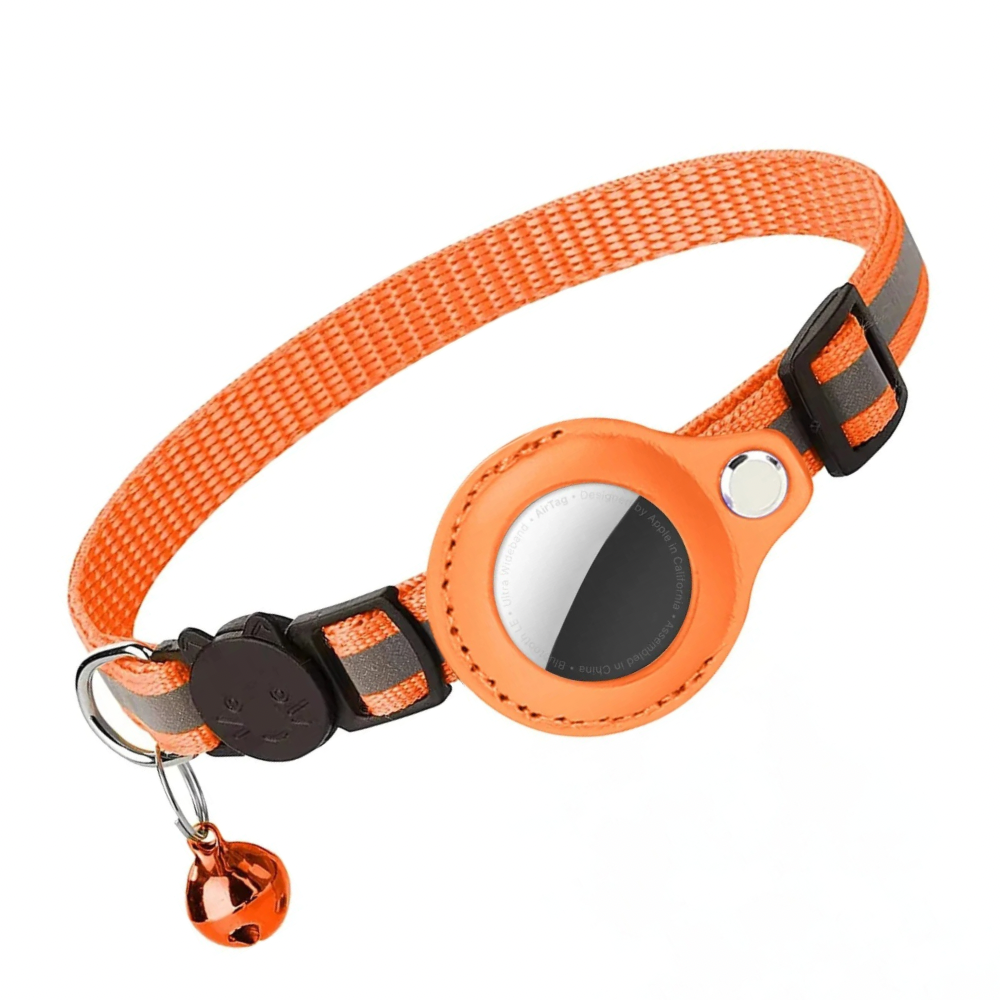 Cat Collar Reflective AirTag Holder
