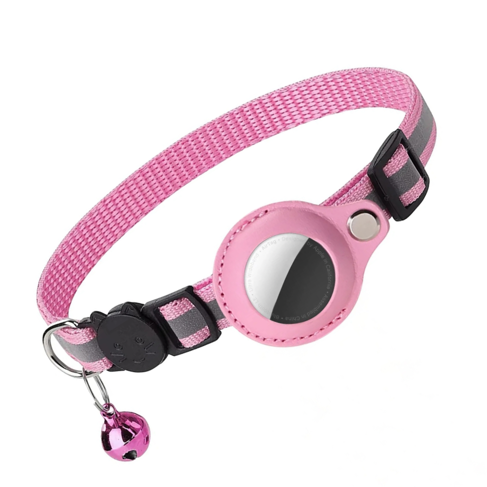 Cat Collar Reflective AirTag Holder