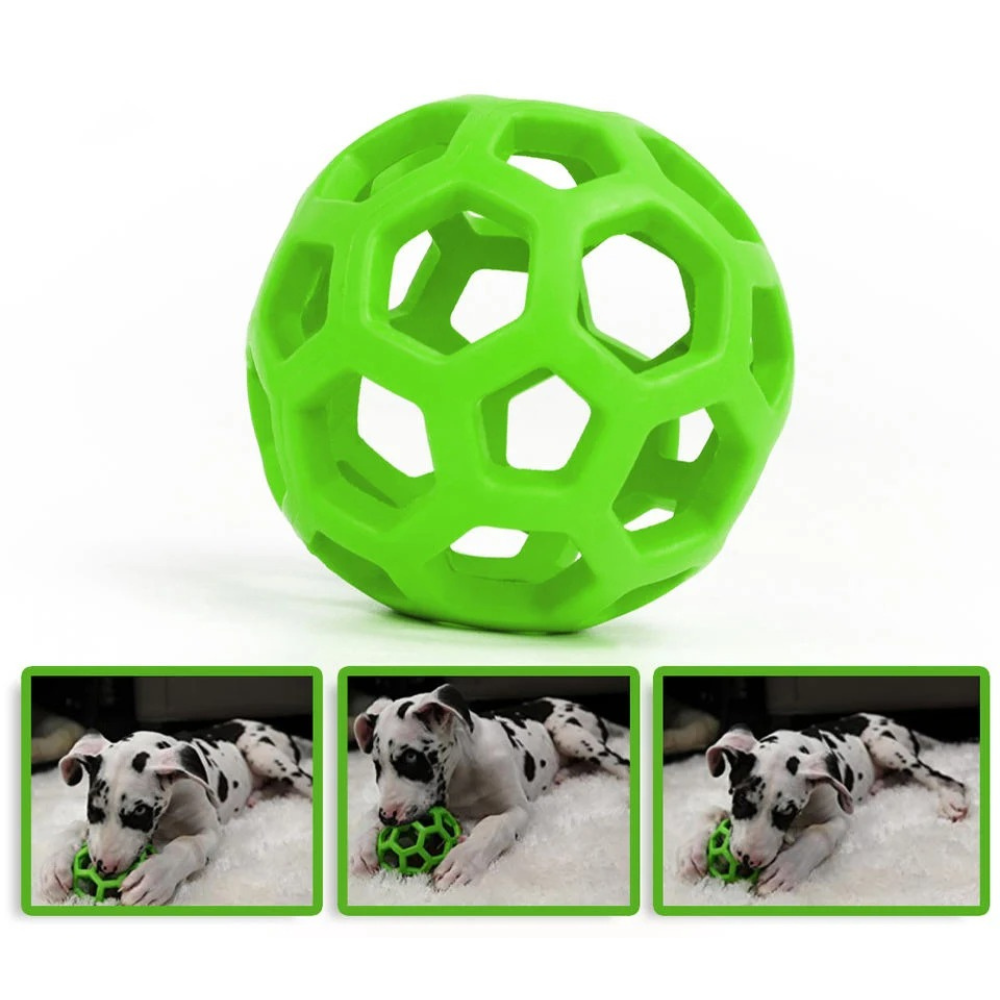 Dog Toy Rubber Ball With Bell 3 pieces