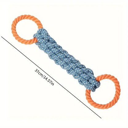 Durable Double-Ring Dog Rope Toy