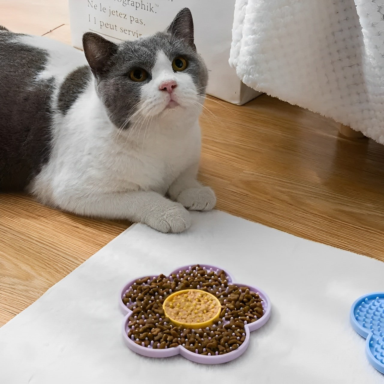 Mat Licking Pad Slow Feeder with Suction Cup Silicone Anxiety Relief