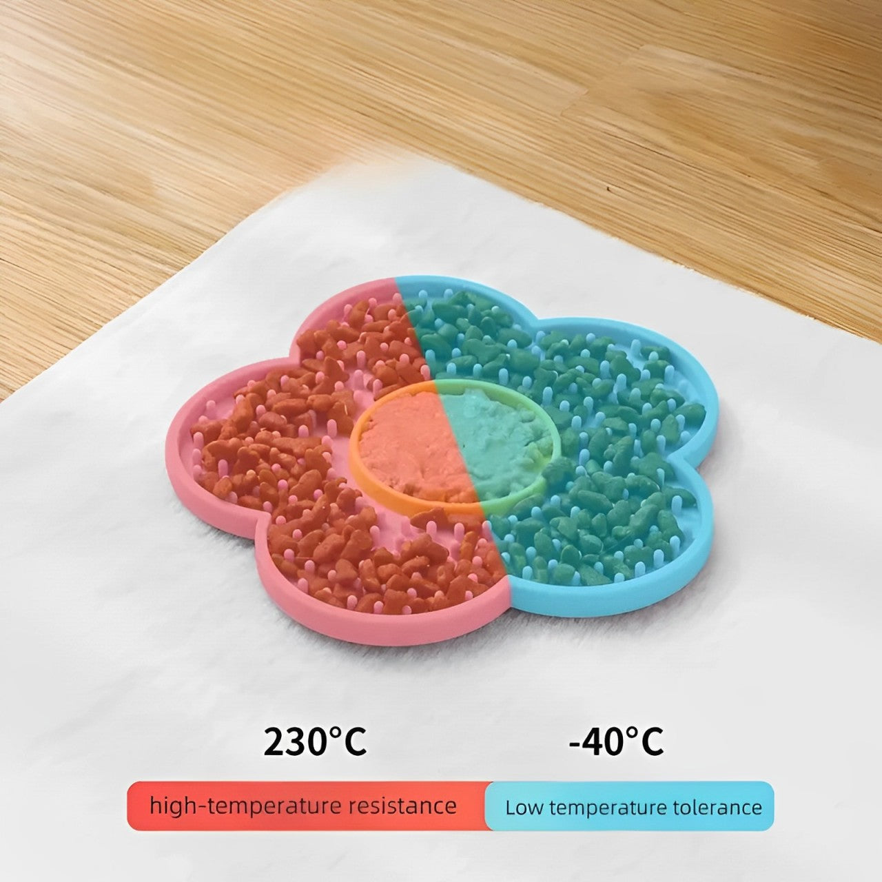 Mat Licking Pad Slow Feeder with Suction Cup Silicone Anxiety Relief