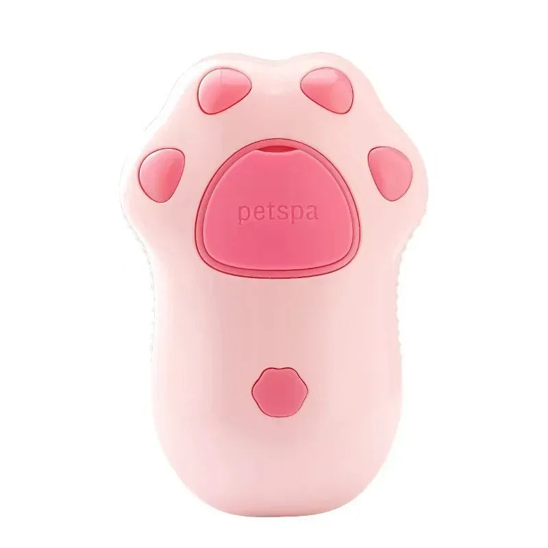 The top part of the brush. The color scheme is primarily light pink with a more bright pink paw on it.