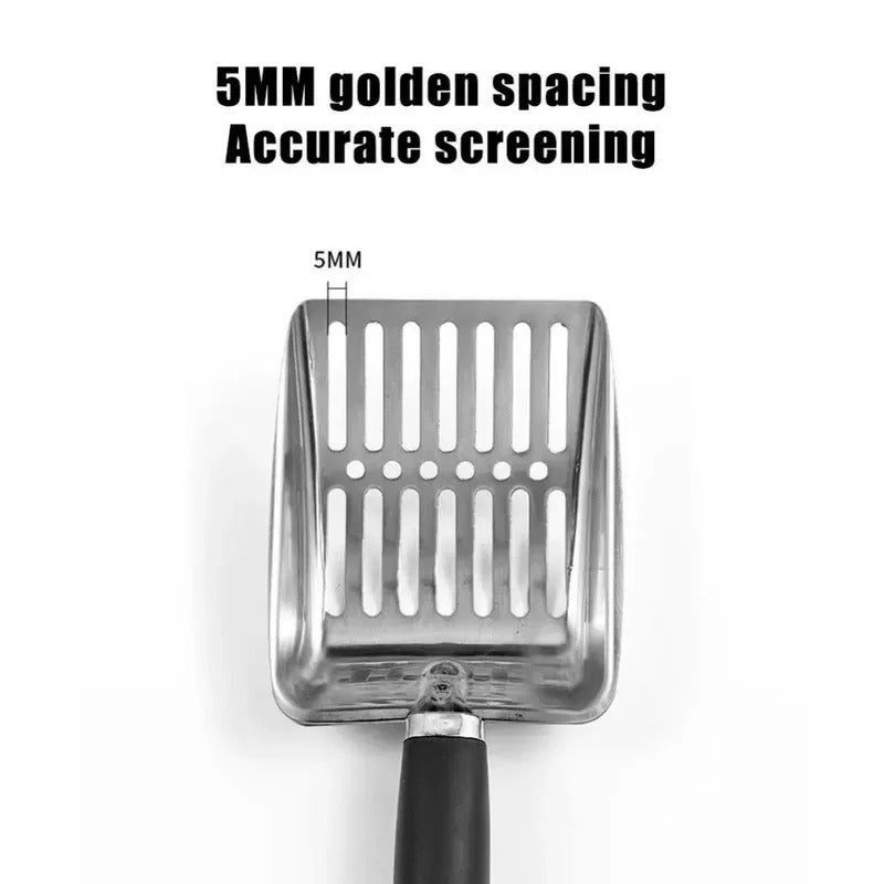 Stainless Steel Cat Litter Scoop Long Handle