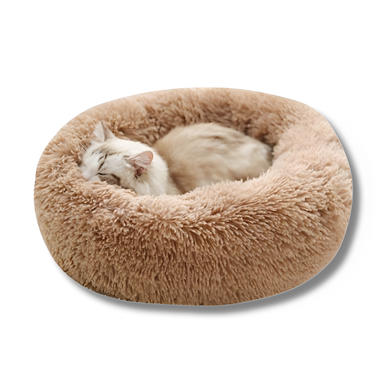 Warm Round Plush Cat Bed Super Soft